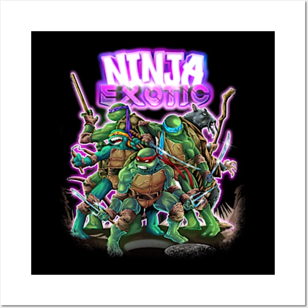 NINJA EXOTIC TURTLES POWER Wall Art by JOISDRAW ART